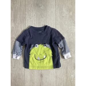 Carter’s Little Green Monster Pullover Top, Size 3M